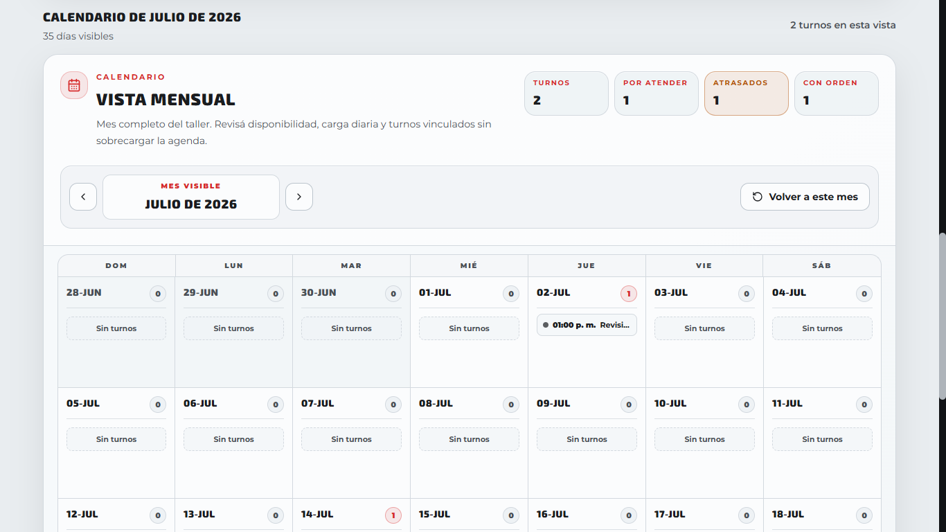 MiTaller360 monthly workshop schedule
